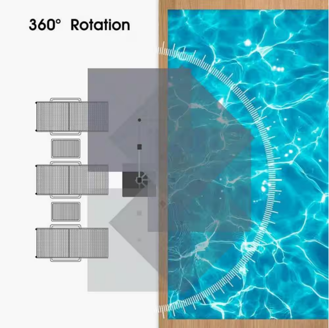 Square High-Quality Aluminum Cantilever Outdoor Patio Umbrella