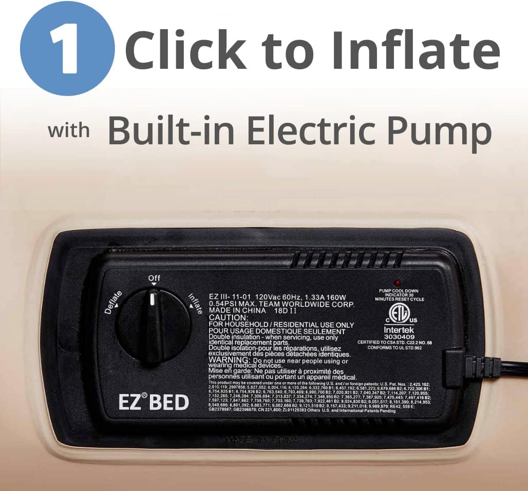 Simpli Comfy Queen EZ Bed Self-Inflating Air Mattress