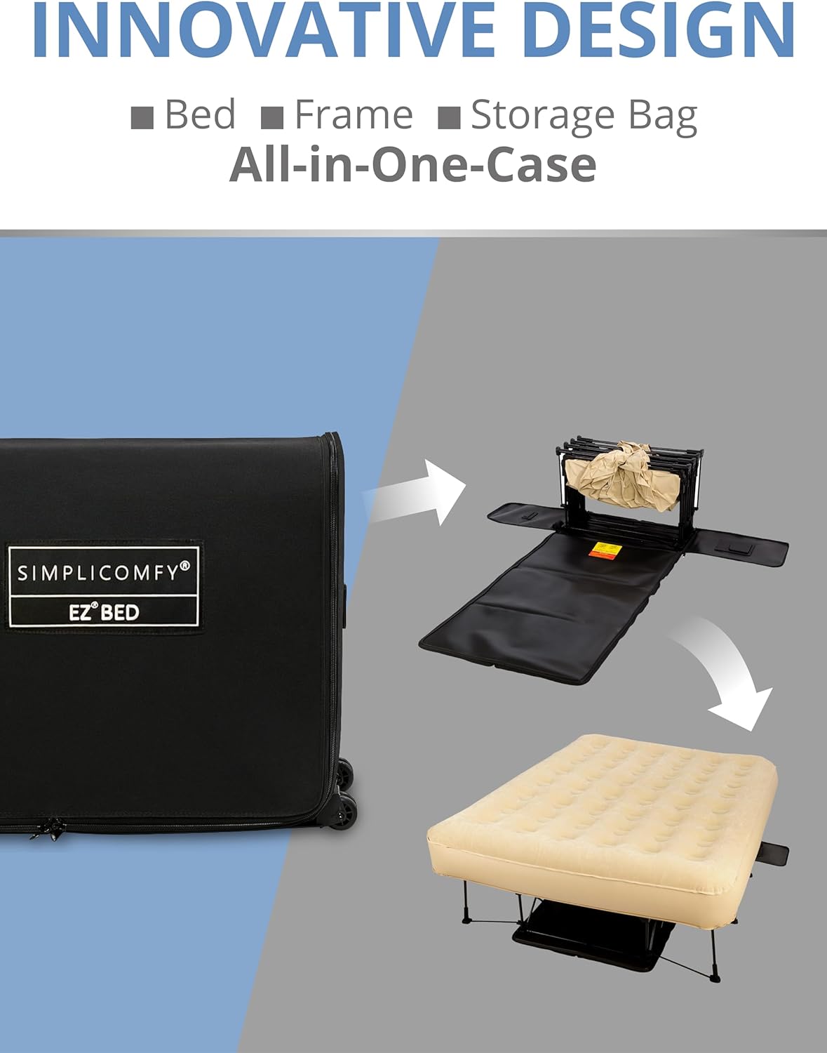 Simpli Comfy Queen EZ Bed Self-Inflating Air Mattress