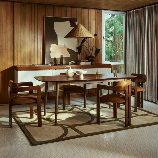 Montreux 6-10 Seat Rectangle Wooden Extendable Dining Table
