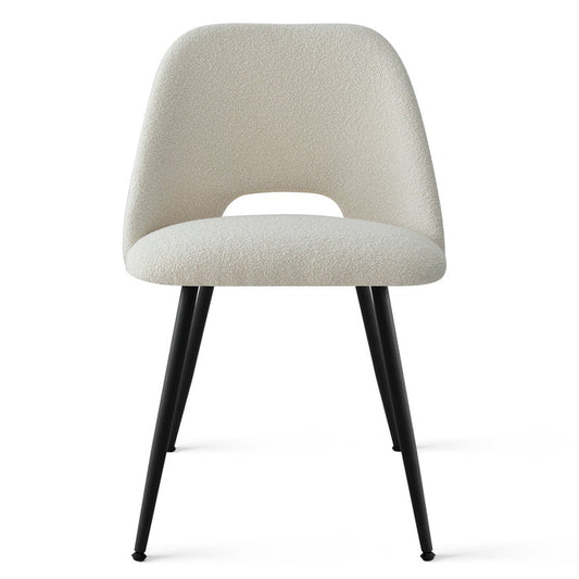 Modern Upholstered Boucle Dining Chair
