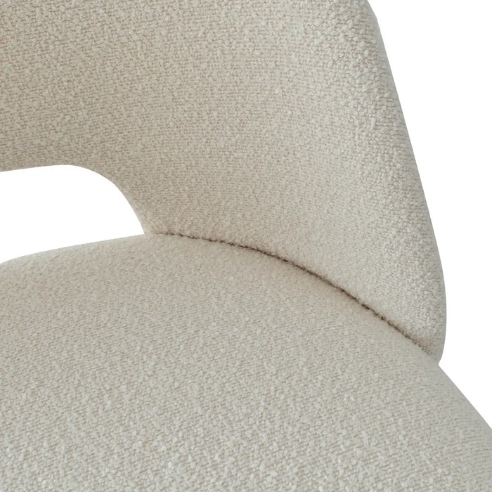 Modern Upholstered Boucle Dining Chair