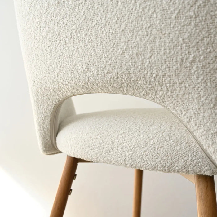 Boucle Upholstered Counter Stool