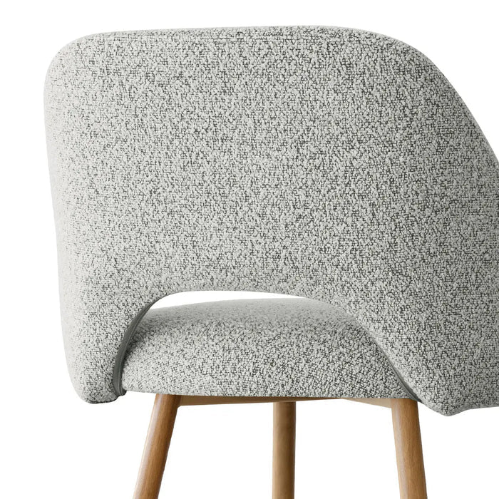 Boucle Upholstered Counter Stool